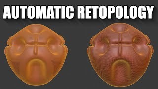 How to automatically retopologize into quads for free Instant Meshes [upl. by Hurff]