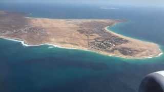 Transavia Landing Sal  Cabo Verde  Kaapverdië full island view [upl. by Val]