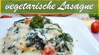 vegetarische Lasagne  Spinat Tomate [upl. by Reeves863]