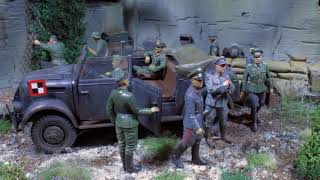 Historic WW2 diorama in 135 scale quot blockhaus installationquot [upl. by Senzer995]