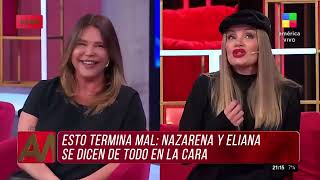 El fuerte cruce Eliana Guercio con Nazarena Vélez al recordar sus épocas como compañeras de teatro [upl. by Epillihp]