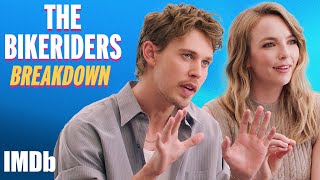 AUSTIN BUTLER amp JODIE COMER on THE BIKERIDERS  Brawls Tattoos and Accents  IMDb [upl. by Huston]