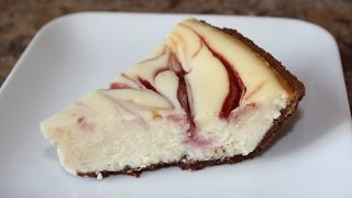 How to Make White Chocolate Raspberry Cheesecake [upl. by Enelhtak]