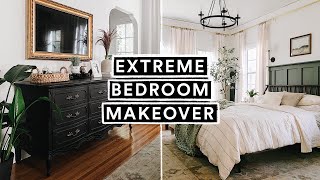 THE ULTIMATE BEDROOM MAKEOVER  Full Room Transformation  Tour From Start to Finish [upl. by Oad]