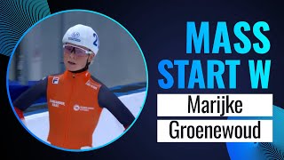 Marijke GROENEWOUD NED  Winner  Mass Start Women  Beijing 2023  SpeedSkating [upl. by Attenwahs]