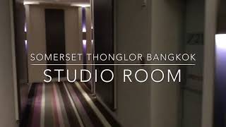 Somerset Hotel Thonglor  Bangkok  Studio Room [upl. by Eimyaj]