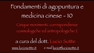 10 Agopunturalezioni 5 movimenticorrispondenze antropologiche [upl. by As]