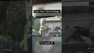 How they clean garbage 🇨🇦 in canada 😱 shorts short canadavlogs canada ytshorts [upl. by Dennis871]