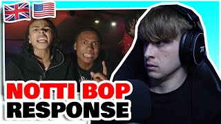 UK REACTION TO NOTTI BOP RESPONSE  DD Osama X Dudeylo  BACK TO BACK Official Video [upl. by Gravante369]