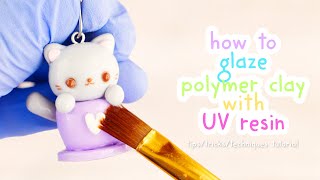 How To Glaze Polymer Clay with UV Resin For Beginners  Tutorial [upl. by Ennahs149]