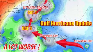 Gulf Hurricane Just Got A LOT Worse Potential CAT 4 [upl. by Dlorad]