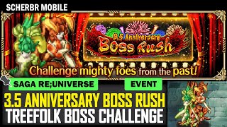 35 Anniversary Boss Rush Battle with Treefolk  Romancing SaGa reUniverSe [upl. by Akirehc]