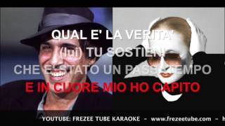 Mina amp Adriano Celentano  Ma che ci faccio qui  Karaoke con testo [upl. by Aihseit]