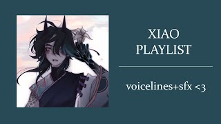 viewing liyues lanterns with xiao  playlist with voicelinessfx [upl. by Ayotac]