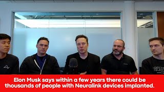 Elon Musk MASSIVE Neuralink Update [upl. by Kalie]