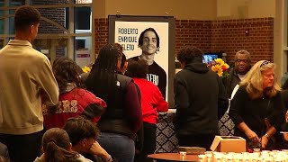 Carrboro High School vigil for teen found at Jordan Lake [upl. by Ateval187]