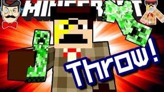 Minecraft PICK UP amp THROW Creepers [upl. by Ziguard479]