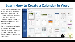 Learn How to Create a Calendar in Word [upl. by Rosenblatt]