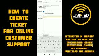 HOW TO CREATE TICKET FOR ONLINE CUSTOMER SUPPORT  UNIFIED 2023 [upl. by Stepha]