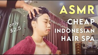 ASMR Creambath  Only 2 for Relaxing Hair Spa in Local Indonesian Salon [upl. by Schecter167]