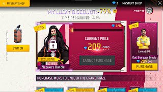 New Mystery Shop Event Free Fire  Nezuko Kimono Bundle Mystery Shop Free Fire Up To 90 Discount [upl. by Aciria]