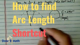 SHORTCUT for Finding Arc Length [upl. by Ical]