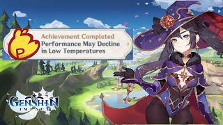 Performance May Decline in Low Temperatures Achievement Guide Genshin Impact [upl. by Rorrys284]