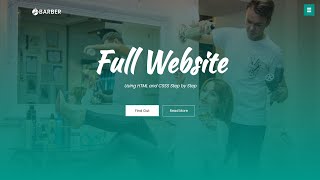 How To Make Website Using HTML CSS  Create Complete Responsive Website Step by Step [upl. by Giarla]