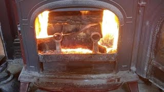 Wood stove first firing this Winter This is how I do it [upl. by Comstock]