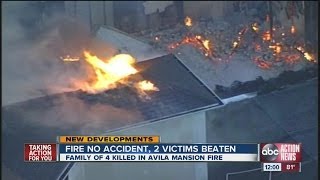 HCSO Avila mansion fire intentionally set quadruple death investigation continues [upl. by Bevon351]