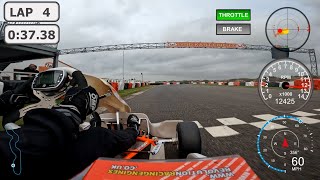 Lydd Kart Circuit  Rotax Fastest Lap 3738s  11 Oct 23  Komet K2H  GoPro Hero10 4k50fps Dashware [upl. by Terra]