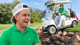 Jumping Golf Carts at the Golf Course Kicked Out [upl. by Arraet]