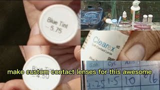 make custom contact lenses for this awesome customer ki lens Ban gai clearex contact lens [upl. by Fletcher]