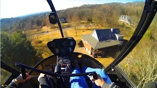 R22 Helicopter Training 15 l NEIGHBORHOOD LANDING [upl. by Calvert]