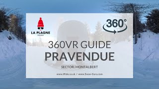 Pravendue piste  La Plagne  MontalbertLongefoy  Full HD360VR [upl. by Oriane]