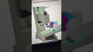 3D CNC Machine Simulation of YORNEW MX220 5 Axis CNC Milling Machine based on Fusion 360 [upl. by Iralav]