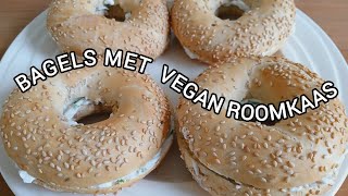 BAGELS MET VEGAN ROOMKAAS [upl. by Oijimer]