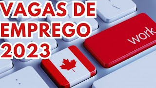 Profissões e Vagas de Emprego com maior Demanda no Canadá 2023 COM SALARIOS [upl. by Sualocin]