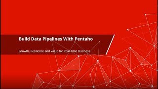 Pentaho Howto Building Data Pipelines [upl. by Anahpets234]