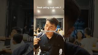 Kalian suka makan steak kayak gini ga steakmurah food wagyusteak foodie steak kuliner [upl. by Leahcimnaes625]