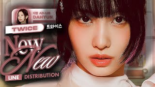 TWICE  quotNEW NEWquot  Line Distribution [upl. by Janenna241]