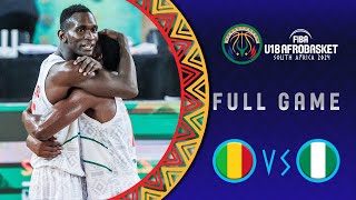 QuarterFinals  Mali v Nigeria  Full Basketball Game  FIBA U18 AfroBasket 2024 [upl. by Shiekh781]