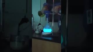 Luminol Chemical Reaction shorts chemistry [upl. by Pembrook918]