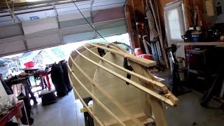 Skin on Frame Canoe Build  Snowshoe 14 Episode 2 [upl. by Latoyia732]