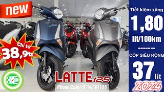 XE amp XE  Giới thiệu và báo giá Yamaha Latte 125cc 2024  Phiên bản đặc biệt  Xám nhám  Xanh nhám [upl. by Haseena]