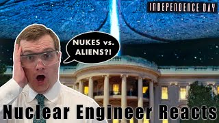 Can Nukes Realistically Defeat ALIENS  Nuclear Engineer Reacts to Independence Day [upl. by Rochella]