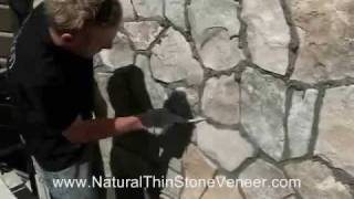 Natural Stone Veneer Grouting [upl. by Sammons862]