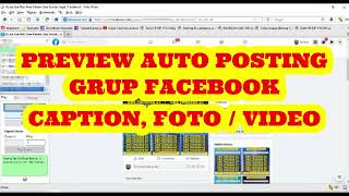 AUTO POSTING GRUP FACEBOOK  Caption FOTO  VIDEO UPDATE 2021 Dengan Tools iMacros [upl. by Aenat]