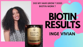 BIOTIN RESULTSDoes biotin work before and after biotin length check [upl. by Meeharbi]