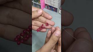 Diy seed beads rings 😄💍 diy diyjewelery craft youtubeshorts shorts [upl. by Hilary604]